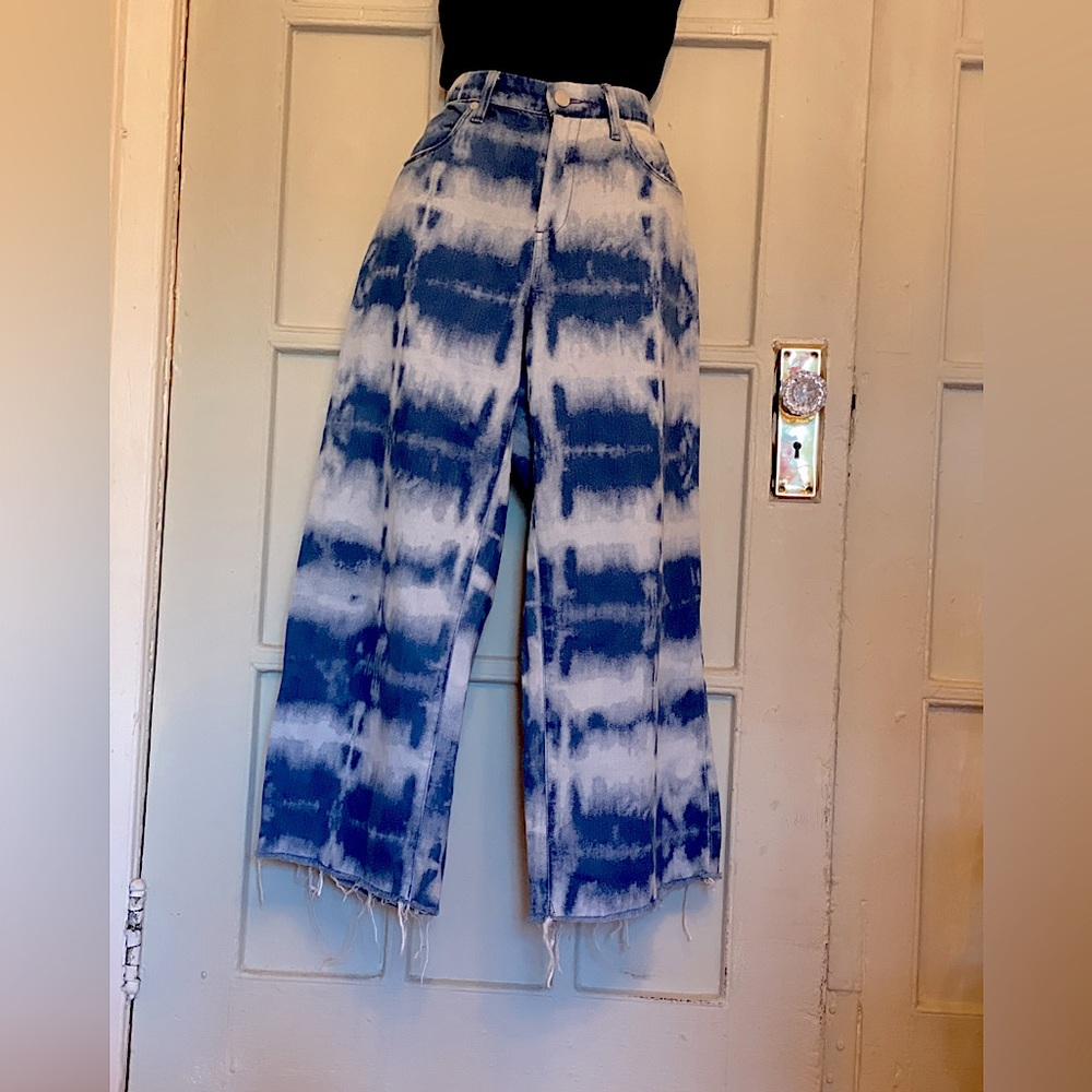 BlankNYC -High Waters Wide Leg Bleach Jeans Women Size 27
